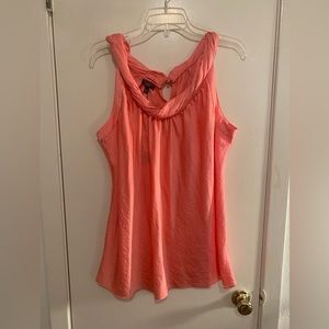 Talbots salmon pink blouse